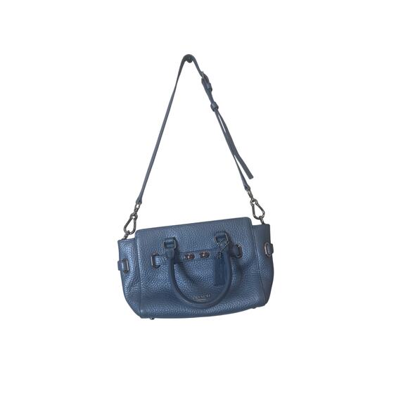 Coach BBL Leather Mini Blake Carryall Handbag Satchel - Picture 2 of 7